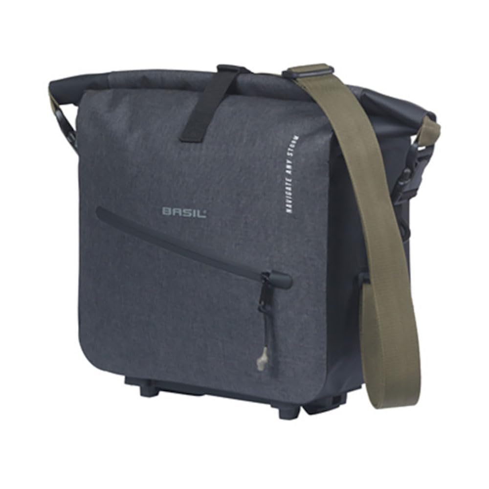 Basil Navigator Storm Gepäckträgertasche - MIK inkl. - Wasserdicht - Schwarz