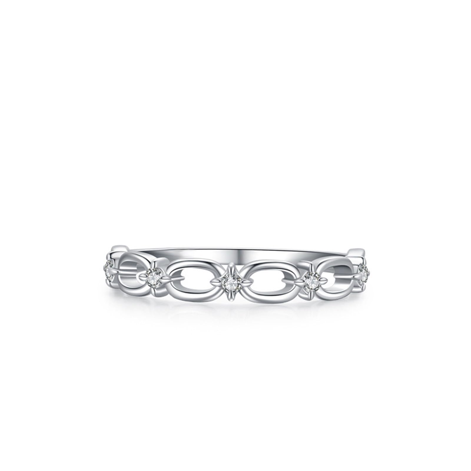 Anillos de boda para mujer con diamante, anillo de compromiso de oro real macizo de 9 quilates, 14 quilates, 18 quilates, delicado diamante real, oro blanco, anillo de compromiso para novia
