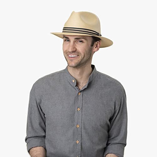 Stetson Altadena Toyo Traveller Straw Hat Women/Men Nature 7 1/4-7 3/8 #TOP1