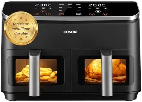 COSORI Air Fryer 2 Compartiments 8.5L, 8-en-1 Airfryer Friteuse S...