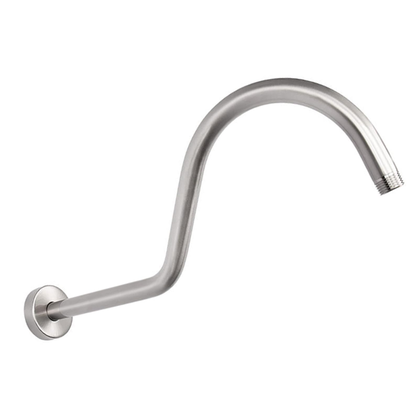 Bras de douche en S 420 mm : la solution pour surélever une douche basse en acier