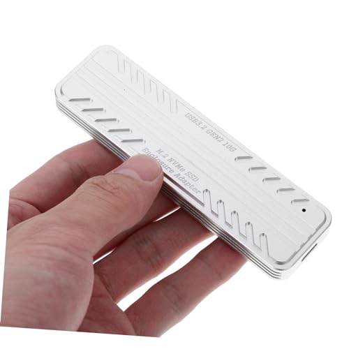 Adaptador USB para SSD Nvme Enclosure de Aluminio Plateado miniatura 3