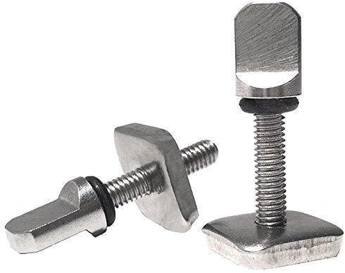 DORSAL 2 PACK Stainless Steel Fin Screw for Longboard SUP Single Fin - No Tool Required - Universal Fit - Rust Proof