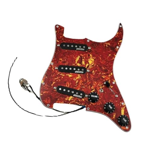 配線済みピックアップ ピックガード エレキギター用ピックアップ 7-Wayタイプ フルロードピックガード アルニコピックアップ シングルコイルギター用ピックアップ(1)