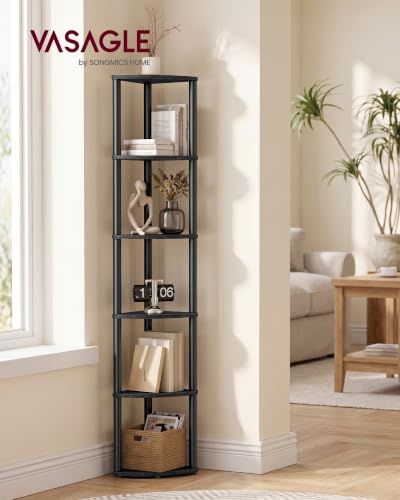 Image of VASAGLE Superfast Toolless Assembly 6-Tier Corner Shelf