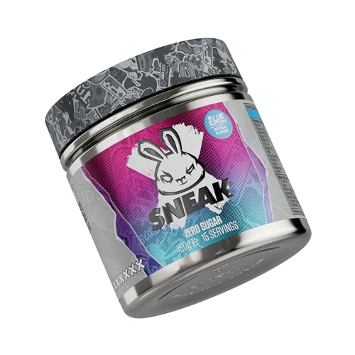 SNEAK | Blue Raspberry | Zero Sugar, Low-Calorie Energy Drink for Sustained Concentration & Focus | 15 Servings