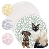 Cat Blanket for Indoor Cats – 29" Soft Sherpa Fleece Pet Throw, Washable Reversible Dog Blanket for Small Dogs, Cats, Kittens, Couch Bed Sofa Car Protector – Sage