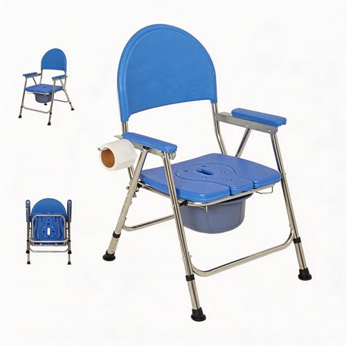 Chaise percée pour personnes âgées garde-robe de toilette stable