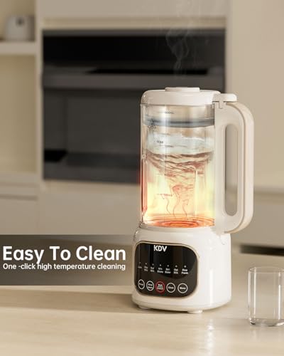 10 in 1 Nut Milk Maker Machine, Automatic Soy Milk Maker 60oz Blender for Almond, Oat, Coconut, Plant-Based & Non-Dairy Milks/Beverages with 24H Pre-Set Timer & 12H Keep Warm