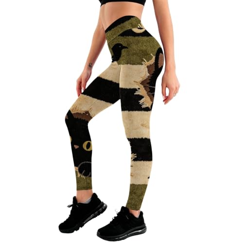 MESSIYO Halloween Leggings for Women Fall Fashion Yoga Pants Black - image 2