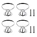 Price comparison product image Decvamix 4 PCS Silver Shiny Glossy Chrome Door Drawer Cabinet Round Knobs Cupboard Handles with Screws for Bathroom Kitchen Bedroom Wardrobe Closet Furniture