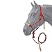 Tough1 Rawhide Noseband Rope Halter with Lead - Red