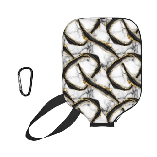 PPIKTC Neoprene Pickleball Paddle Protector Sleeve Marble Print