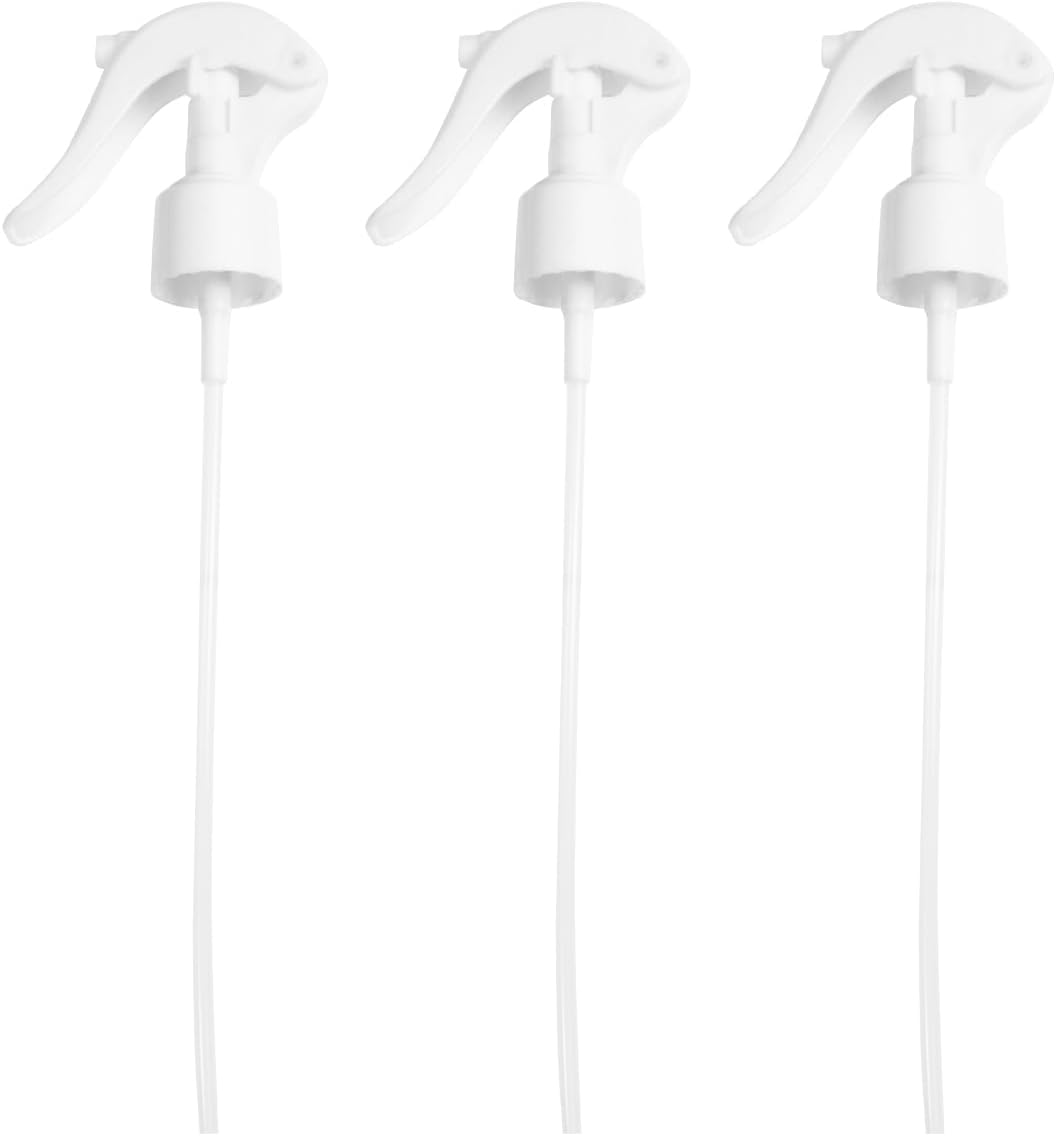 Pcs Plastic Trigger Spray Bottle Nozzle Replacement Heads, Sprayer Tops for Gardening, Cleaning, Auto Detailing, and Pet Training, Fits Standard Bottles