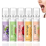 5Pcs Fruit Oral Breath Spray - Fresh Mouth Spray for Bad Breath Care and Freshener