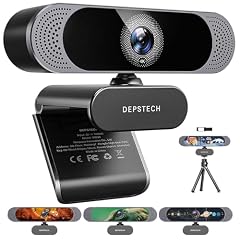 DEPSTECH 4K Webcam Ultra HD 1/2.55'' Sony Sensor Autofocus Webcam