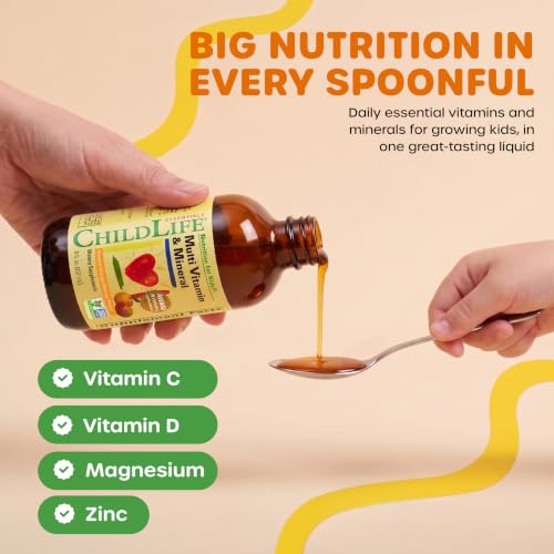 Image of CHILDLIFE ESSENTIALS Multi Vitamin and Mineral for Infants, Babys, Kids, Toddlers, Children, and Teens, 8-Ounce