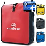 Forrider Fahrradtasche Wasserdicht für Gepäckträger [27L Volumen] mit Schultergurt | Gepäckträgertasche | Einzel | Fahrrad Tasche Packtasche hält an jedem Gepäckträger