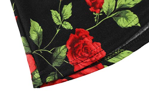 Urban Coco Women's Mini Skater Flared Skirt Printed And Solid Tennis Skirt (S, 1) #TOP3
