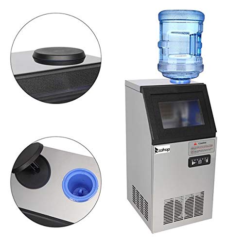 Máquina de Hielo Comercial 120V 50KG/H Acero Inoxidable miniatura 3