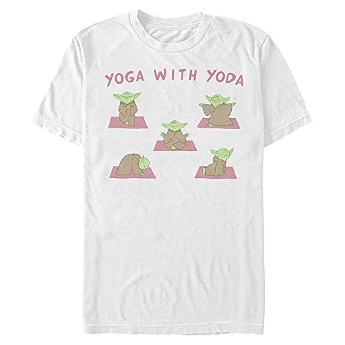 T-shirt Yoda Star Wars homme blanc XXL vêtement coton col rond motif imprimé
