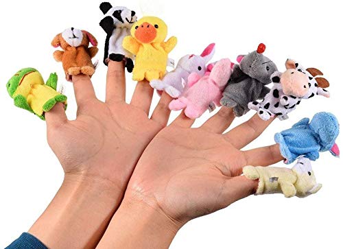 Vijaya Impex Animal Finger Puppet (Pack of 10)