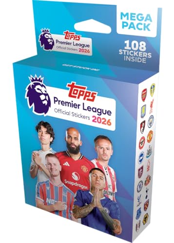 Image of Topps Premier League Stickers 2026 (Mega Pack)