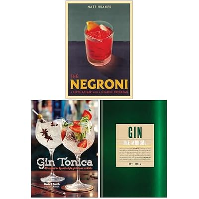 The Negroni, Gin Tonica & Gin The Manual 3 Books Collection Set