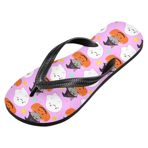 Burbuja Boo Animal in Pumpkin Flip Flops for Women Men, Soft Thong Sandals Rubber Slippers for Pool Beach Essentials2