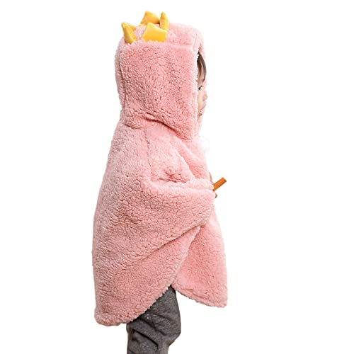 Holiberty Winter Kids Clothes Baby Warm Hooded Cape Cute Car Seat Fleece Cloak Snowsuit Outwear Outdoor Shawl Coat Poncho3