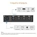 Cubilux 4-Way XLR Audio Passive Splitter, 1 Female to 4 Male XLR Balanced Distributor for Mic/Line, 1 in 4 Out Aluminum Splitter Box