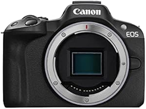 Canon EOS R50 Mirrorless Camera with RF-S 18-45mm Lens
