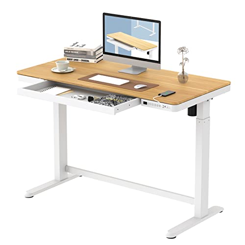 FLEXISPOT Comhar Electric Standing Desk with Drawers Charging USB...