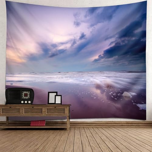 Tapisserie motif ciel et plage pour renover une decoration murale