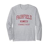 Fairfield Connecticut CT Vintage Athletic Sports Design Long Sleeve T-Shirt