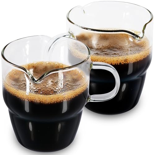 QUMMFA 6 Oz Glass Espresso Cups