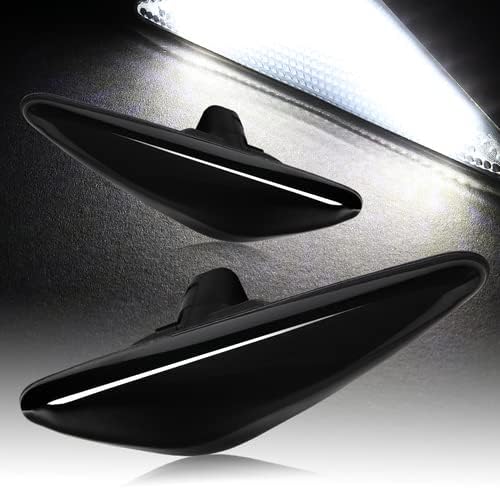 Par de luces LED de repuesto para parachoques delantero y intermitente de lente ahumada, compatible con Mazda MX-5 Miata 2016-2020 y compatible con