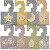 Sweet Dreams - Baby Closet Dividers | Baby Clothes Organizers | Pack of 8 Hangers