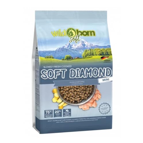 Wildborn Soft Diamond Mini 1 kg | Trockenfutter für Hunde | Neue Rezeptur