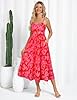 Floral Dress for Women Summer 2025 Spaghetti Strap Smocked Tiered Casual Boho Maxi Long Sundress with Pocket #2