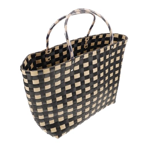 Panier tissé main en PVC LIFKOME grand volume pour la plage