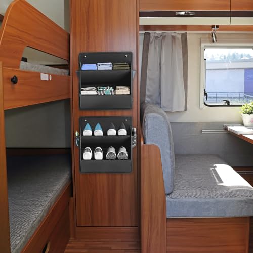 Étagère à chaussures camping-car auto-adhésive pour stopper le désordre au sol en voyage