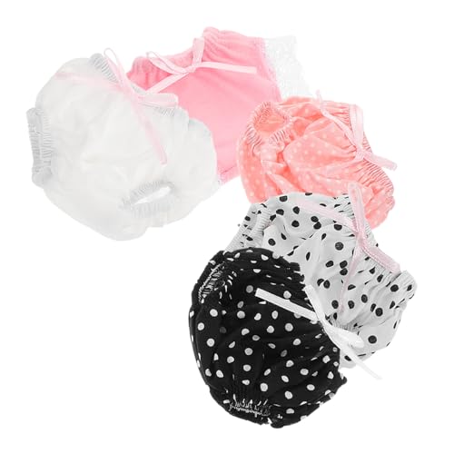 Abaodam 5 pantalones cortos para muñecas, ropa interior, bragas para muñecas, accesorios de ropa para muñecas, accesorios de baño, ropa interior de poliéster