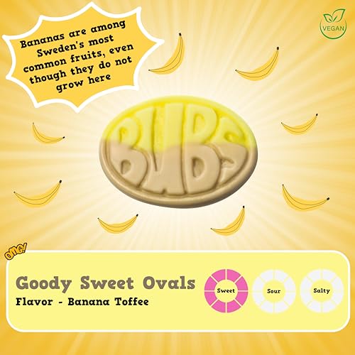 Bubs Swedish Candy Banana Bubs Ovals 1 LB miniatura 6