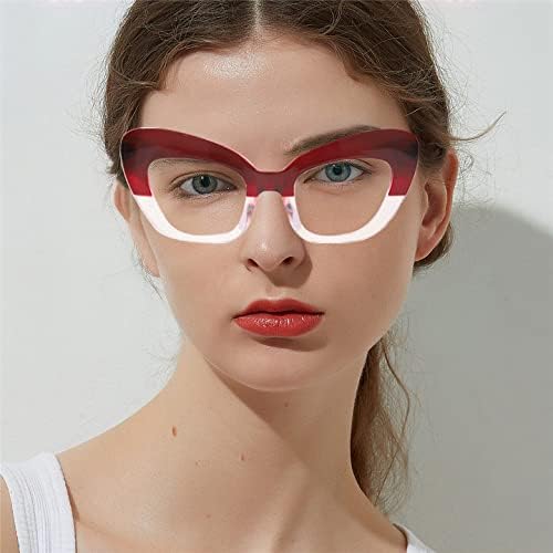 Image of 3 pack Blue Light Blocker Reading Glasses Cat eye Frame Readers Eyeglasses for Women