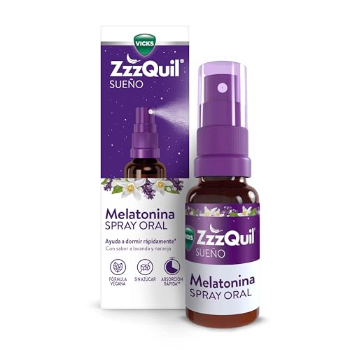 ZzzQuil Spray Oral Melatonina, Complemento Alimenticio, Sin Azúcar, Vegano, 30ml