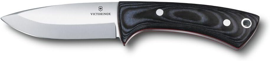 Victorinox Outdoor Master Mic Swiss Army Hunting Pocket Knife with Sheath, Black 155 mm