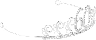 JOINPAYA Enfeites De Bolo De Cabeça De Cristal Enfeites De Bolo De Decoração De Cristal Acessórios De Decoração De Bolo De Cristais Coroa De Bolo Decoração De Bolo Tiara De Casamento Para