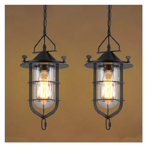 Petite cage en fer de qualité supérieure et suspension luminaire rétro haut de gamme - 4