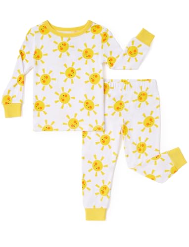 Image of PATPAT Bamboo Viscose Pajama Sets for Toddler Boys & Girls Baby Kids, Ultra-soft Snug fit Pjs Sleepers for Birthday Holiday